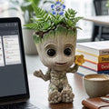PotPop Groot Planter Pot for Indoor Plants | Cute Tree Character Resin Plant Pot| Desk Decor for Home & Office